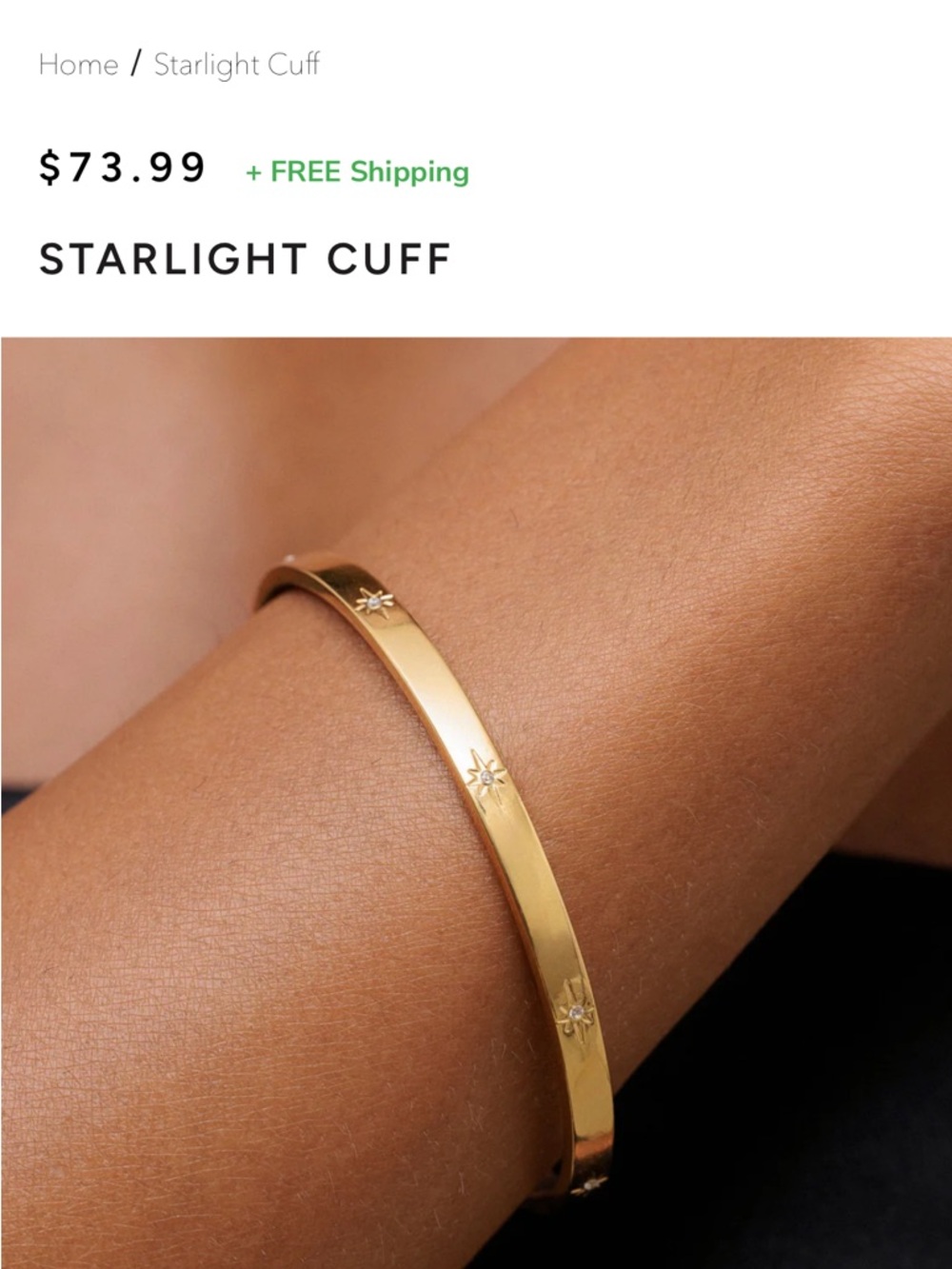 Atolea Starlight Cuff Bracelet
